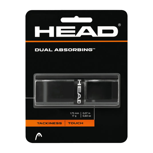 HEAD Dual Absorbing zwarte basisgrip in verpakking