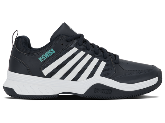 K-Swiss Court Express 2 Clay Heren - Carbon/White/Baltic - Carbon/White/Baltic
