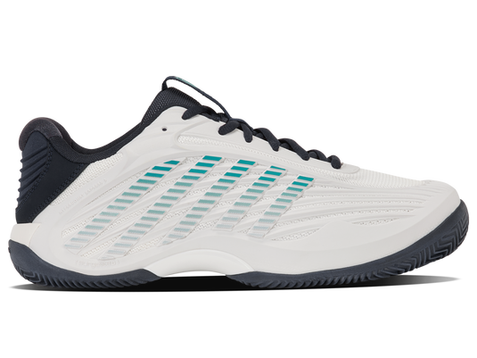 K-Swiss Hypercourt Express 3 Clay Heren - Blanc/Carbon/Baltic productfoto 1