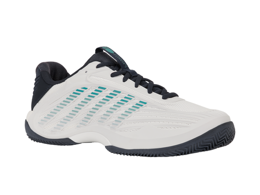 K-Swiss Hypercourt Express 3 Clay Heren - Blanc/Carbon/Baltic productfoto 2