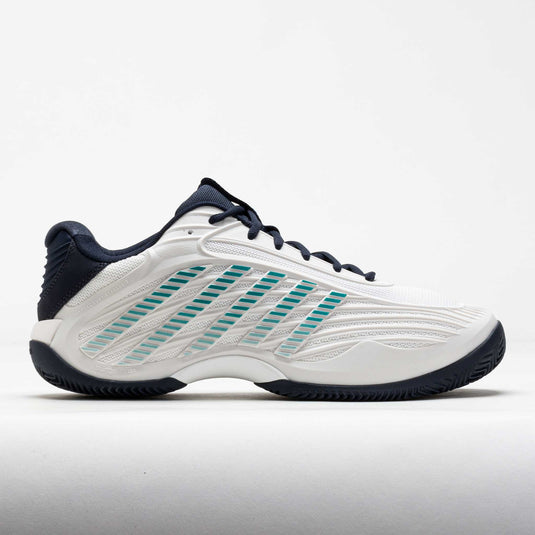 K-Swiss Hypercourt Express 3 Clay Heren - Blanc de Blanc/Carbon/Baltic - Blanc de Blanc/Carbon/Baltic