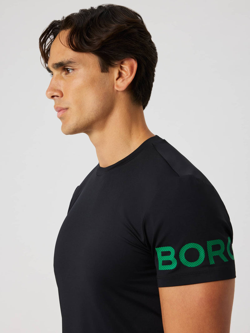 Load image into Gallery viewer, Björn Borg Borg T-Shirt Black Beauty - afbeelding 4
