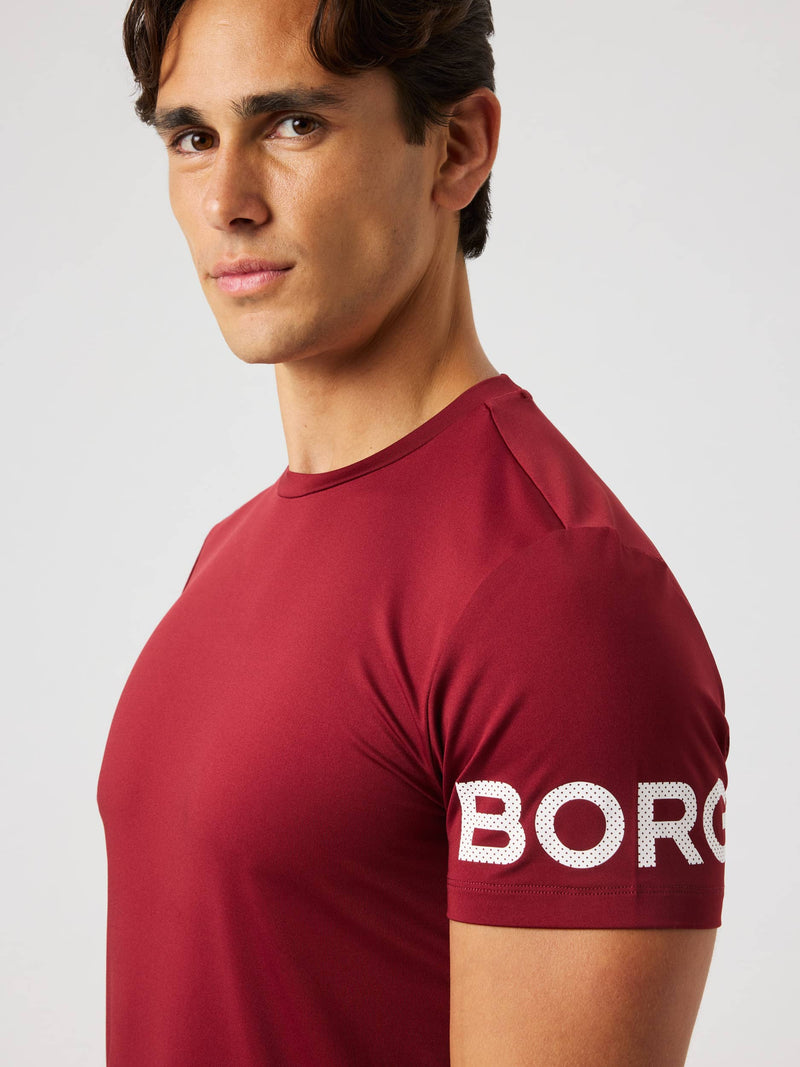 Load image into Gallery viewer, Björn Borg Borg T-Shirt Cabernet - afbeelding 14
