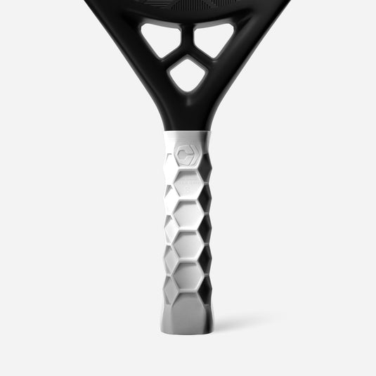 Bullpadel Hesacore Tour Grip gemonteerd op padelracket