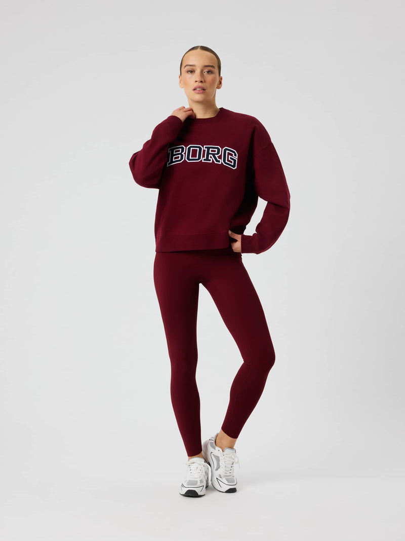 Load image into Gallery viewer, Björn Borg Borg Boyfriend Sweatshirt Cabernet - afbeelding 4

