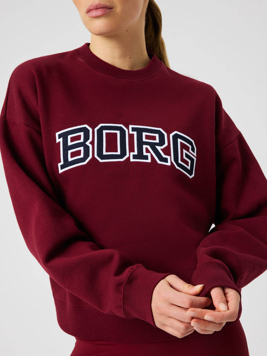 Björn Borg Borg Boyfriend Sweatshirt Cabernet - afbeelding 1