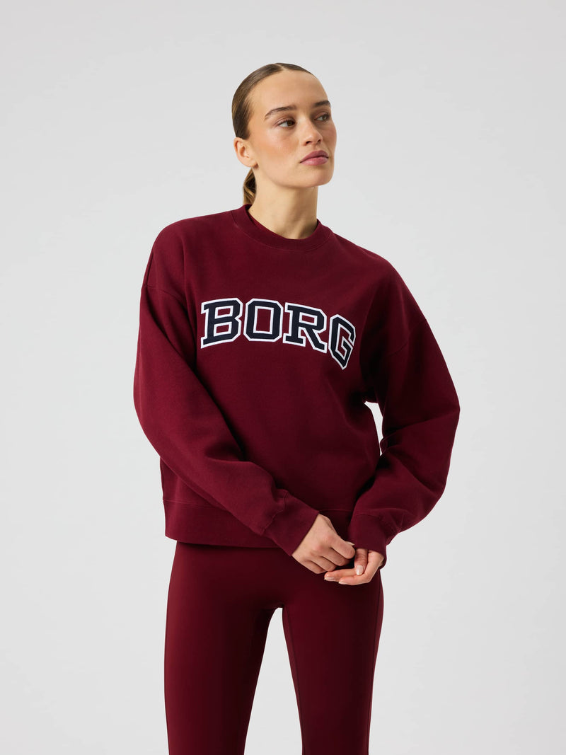 Load image into Gallery viewer, Björn Borg Borg Boyfriend Sweatshirt Cabernet - afbeelding 2
