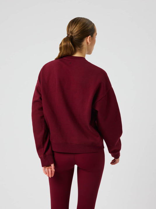 Björn Borg Borg Boyfriend Sweatshirt Cabernet - afbeelding 3