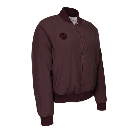 The Indian Maharadja reversible bomberjack dames Dark Berry achterzijde