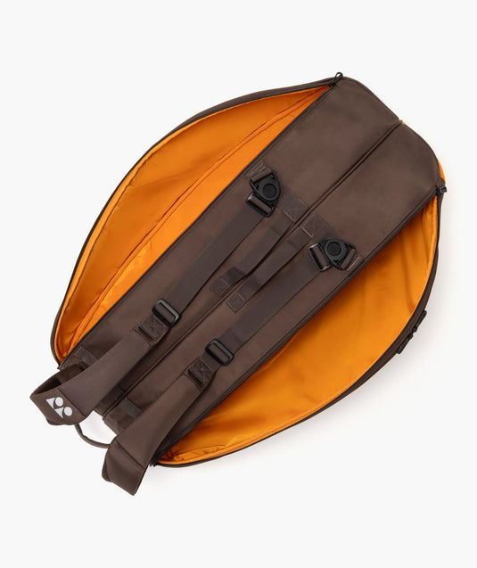 Yonex Pro Racquet Bag 6 PCS Espresso Brown draagriemen