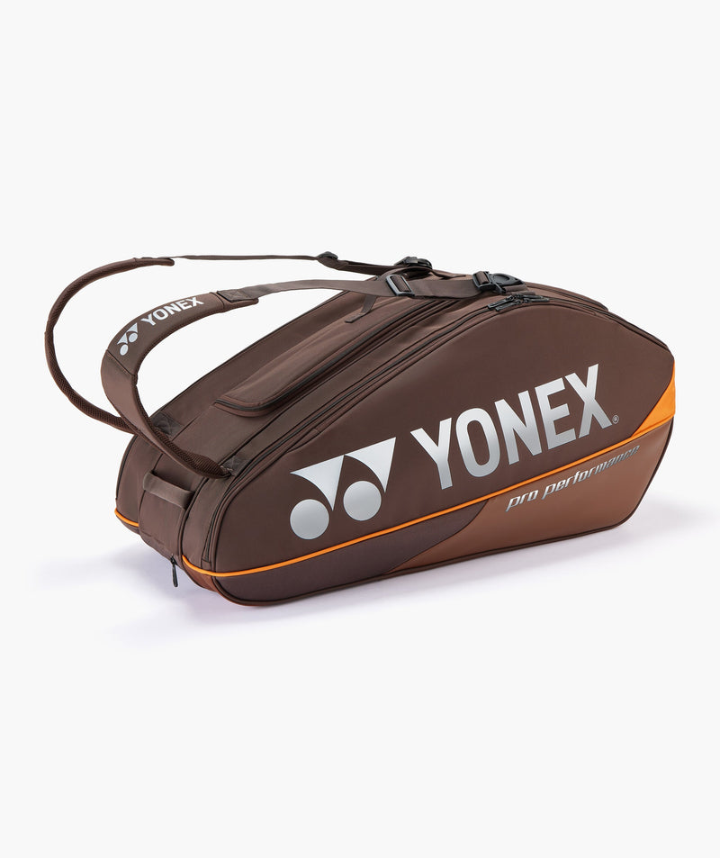 Load image into Gallery viewer, Yonex Pro Racquet Bag 9 PCS Espresso Brown zijaanzicht

