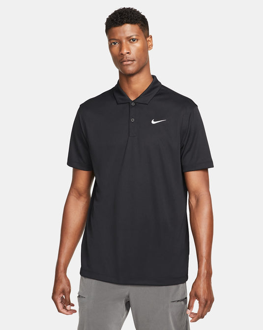 NikeCourt Dri-FIT Heren Tennis Polo - Zwart/Wit