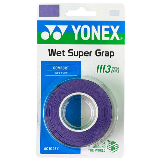 Yonex Wet Super Grap 3-pack Paars