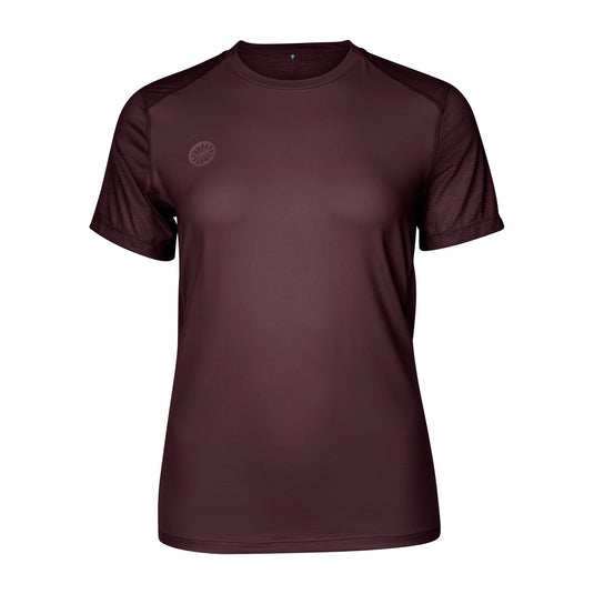 The Indian Maharadja Women Dry Touch Round Neck Tee - Dark Berry