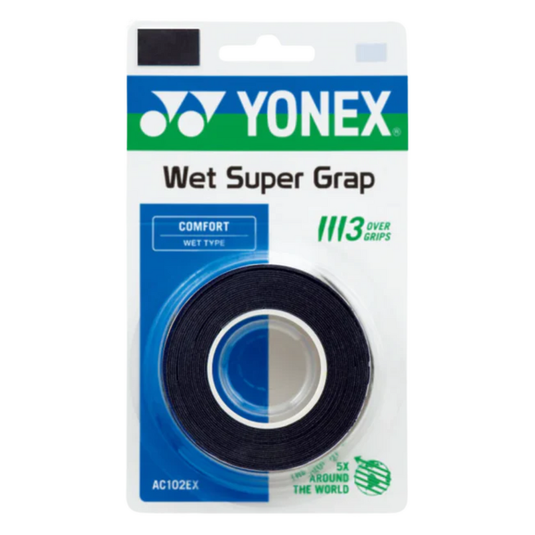 Yonex Wet Super Grap 3-pack Zwart