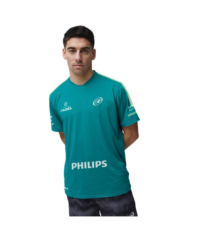 Load image into Gallery viewer, Bullpadel Montse DN Verde Azulado Vigore T-Shirt
