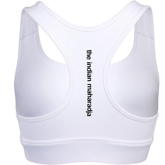 The Indian Maharadja Women Sports Bra White