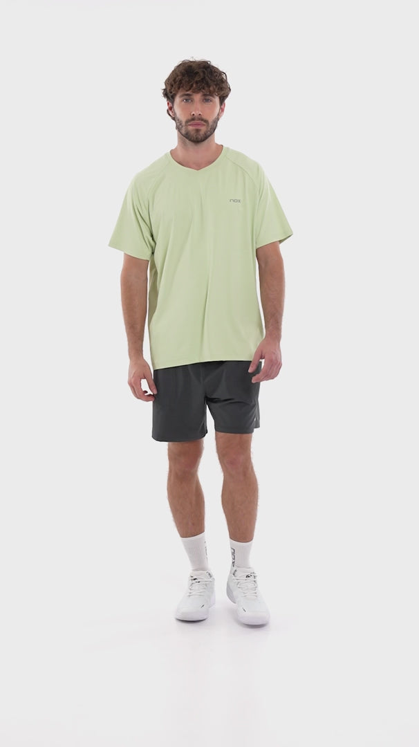 Load and play video in Gallery viewer, Nox Men's Pro Sport T-Shirt Lirio Green
