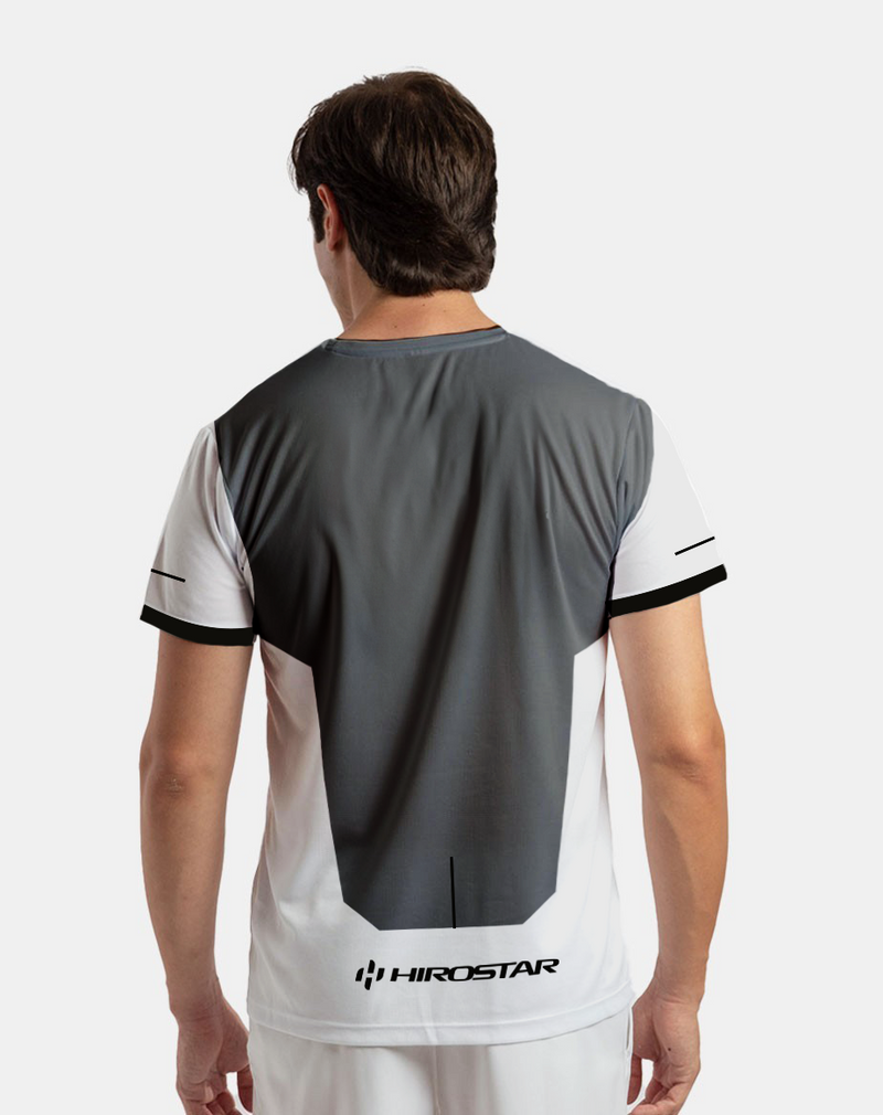 Load image into Gallery viewer, Hirostar Alien Padel T-shirt Tolito Aguirre Lichtgrijs
