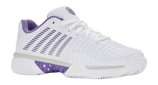 K-Swiss Express Light 3 Clay Dames - White/Purple Haze/Lunar Rock productfoto 1
