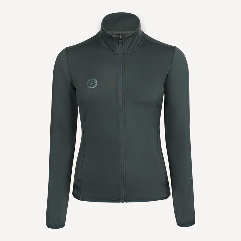 Load image into Gallery viewer, The Indian Maharadja Women Performance Full Zip Jacket - Urban Grey
