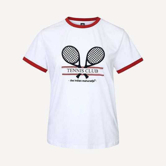 The Indian Maharadja Women Racket Tee - Volcano Red