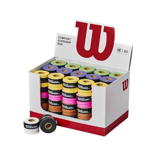 Wilson Comfort Overgrip Box 60 stuks kleurenmix